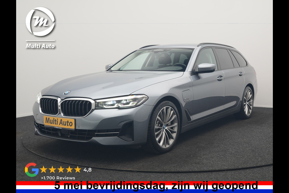 BMW 5 Serie Touring 530e Business Edition Plus PHEV 293pk Dealer O.H. | Trekhaak Af Fabriek | Adaptive Cruise | 360 Camera | Lederen Comfortzetels Verwarmd | Blis | Apple Carplay | Hifi Audio | 19"L.M | Plug In Hybrid |