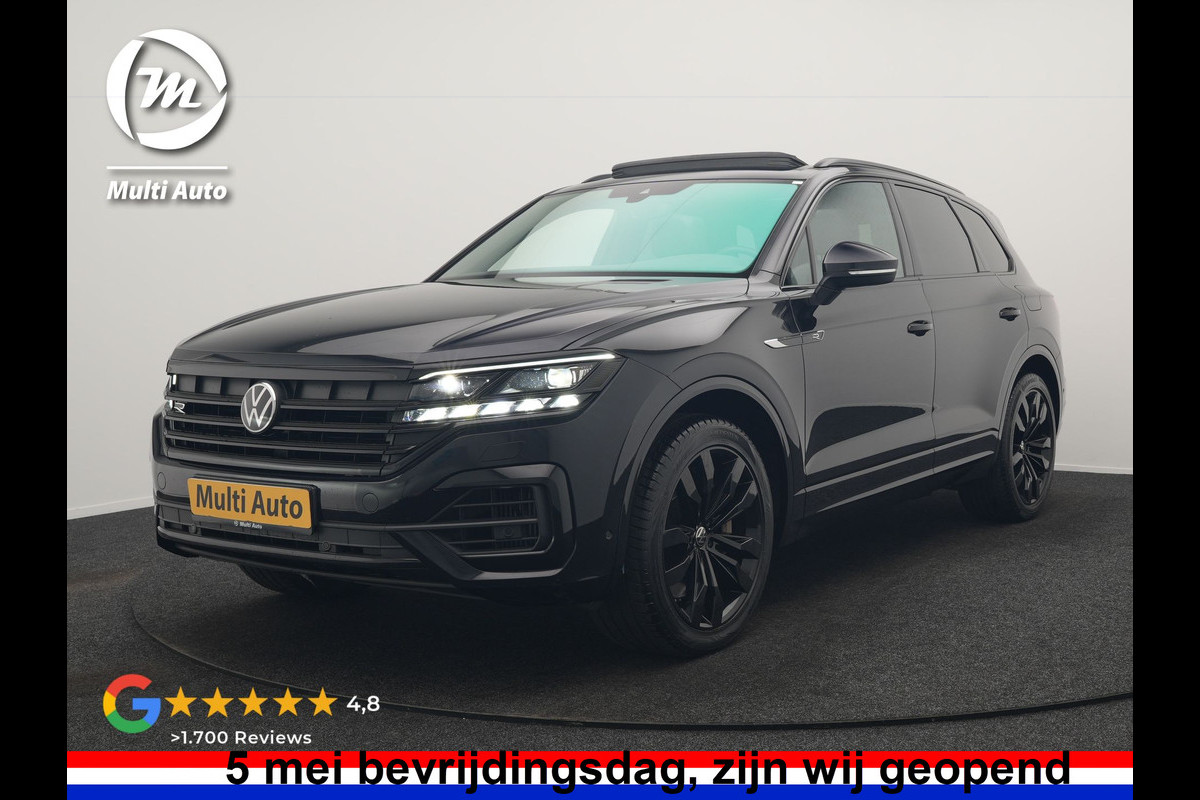 Volkswagen Touareg 3.0 TSi 4MOTION R PHEV 462pk Dealer O.H. | Luchtvering | Trekhaak Af Fabriek | Panodak | Adaptive Cruise | Lederen Sportstoelen Memory & Verwarmd | Camera | 21"L.M | Stuur Verwarmd | Keyless | Apple Carplay | Blis | Plug In Hybrid |