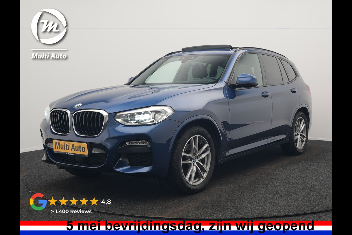 BMW X3 xDrive20i M Sport Shadow 184pk Dealer O.H | Trekhaak af Fabriek | Panodak | Adaptive Cruise | Sportstoelen Memory | Harman Kardon |  Head Up | 19"L.M | BLIS |
