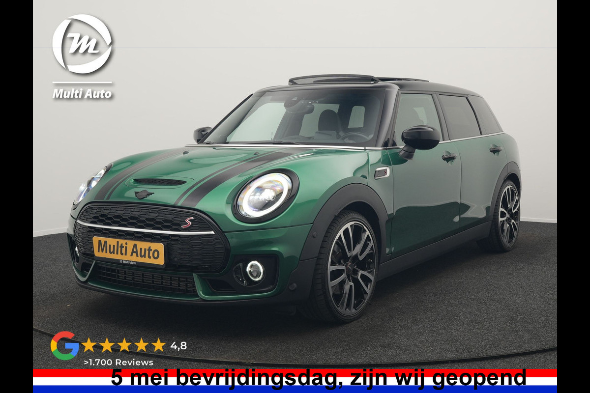 MINI Clubman 2.0 Cooper S John Cooper Works FACELIFT 179pk Dealer O.H | Panodak | Adaptive Cruise | Alcantara JCW Sportstoelen | Head Up | Harman Kardon | 19"L.M | Trekhaak Afn. | Camera | Keyless |