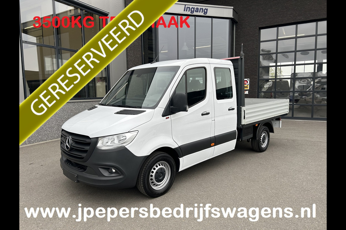 Mercedes-Benz Sprinter 317 CDI L2 D.C Open laadbak / 3500KG Trekhaak / Airco / Standkachel