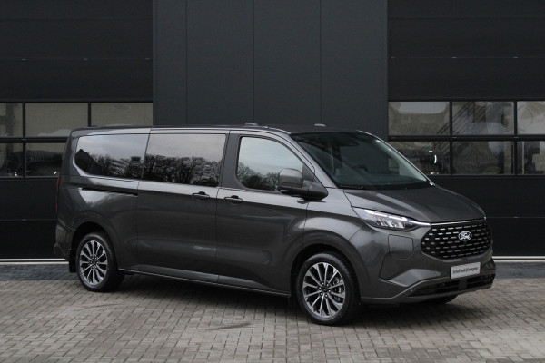 Ford Tourneo Custom 340 2.5 PHEV L2H1 Titanium X 232pk | 2x Schuifdeur | ACC | 360 camera | Leder | Navi | Verwarmd stuurwiel | 19" LM velgen
