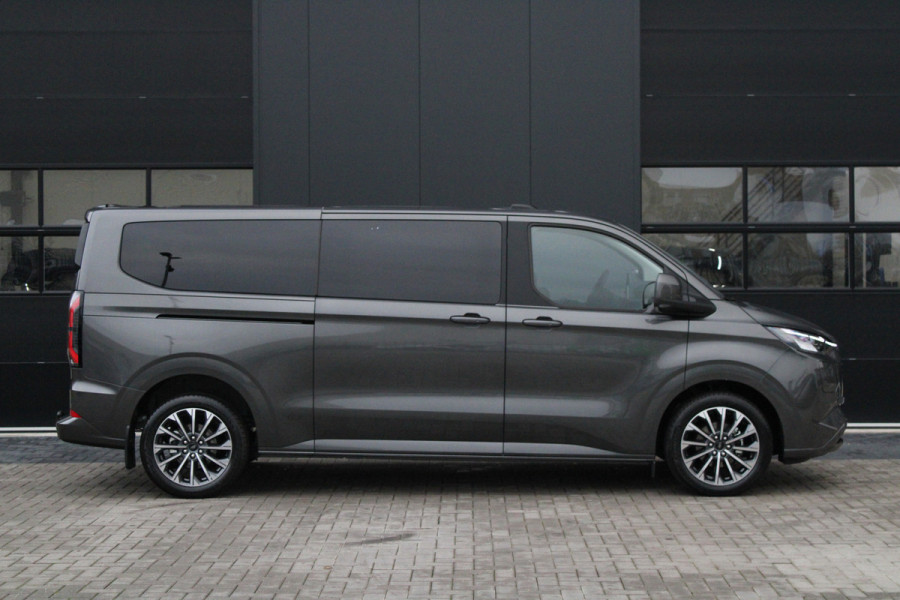 Ford Tourneo Custom 340 2.5 PHEV L2H1 Titanium X 232pk | 2x Schuifdeur | ACC | 360 camera | Leder | Navi | Verwarmd stuurwiel | 19" LM velgen