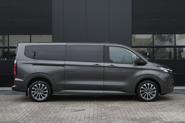 Ford Tourneo Custom 340 2.5 PHEV L2H1 Titanium X 232pk | 2x Schuifdeur | ACC | 360 camera | Leder | Navi | Verwarmd stuurwiel | 19" LM velgen