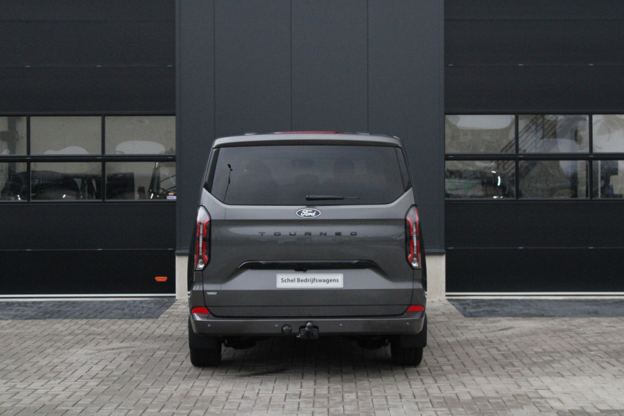 Ford Tourneo Custom 340 2.5 PHEV L2H1 Titanium X 232pk | 2x Schuifdeur | ACC | 360 camera | Leder | Navi | Verwarmd stuurwiel | 19" LM velgen