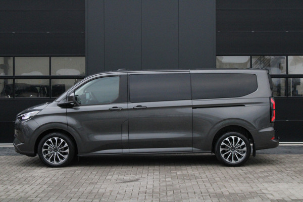 Ford Tourneo Custom 340 2.5 PHEV L2H1 Titanium X 232pk | 2x Schuifdeur | ACC | 360 camera | Leder | Navi | Verwarmd stuurwiel | 19" LM velgen