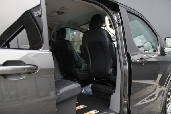 Ford Tourneo Custom 340 2.5 PHEV L2H1 Titanium X 232pk | 2x Schuifdeur | ACC | 360 camera | Leder | Navi | Verwarmd stuurwiel | 19" LM velgen