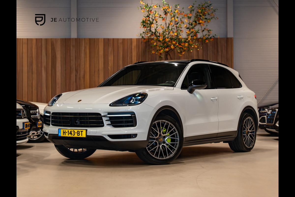 Porsche Cayenne 3.0 E-Hybrid, Pano, Apple Carplay, Leder, ACC, Memory. 21" Velgen, Camera, Volledig Onderhouden