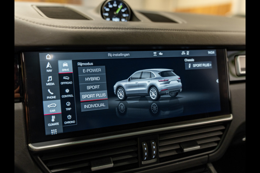 Porsche Cayenne 3.0 E-Hybrid, Pano, Apple Carplay, Leder, ACC, Memory. 21" Velgen, Camera, Volledig Onderhouden