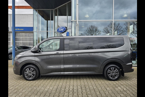 Ford Transit Custom Tourneo 340 2.5 PHEV L2H1 Titanium 233pk | 9pers | Vol Leder | Wegklapbare Trekhaak | Stuurverwarming | Prijs is incl. BTW BPM | Verlengde Fabrieksgarantie tot 05-2029