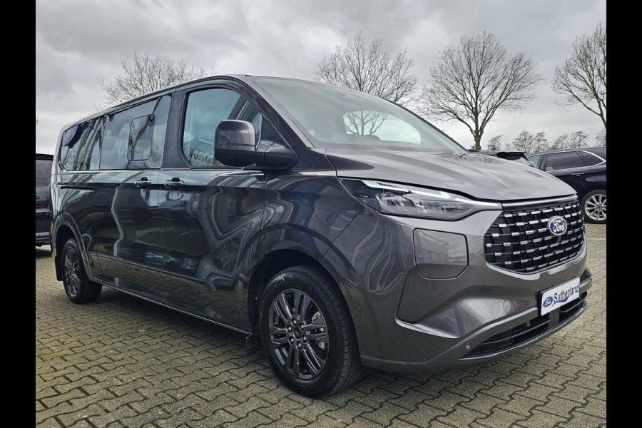 Ford Transit Custom Tourneo 340 2.5 PHEV L2H1 Titanium 233pk | 9pers | Vol Leder | Wegklapbare Trekhaak | Stuurverwarming | Prijs is incl. BTW BPM | Verlengde Fabrieksgarantie tot 05-2029
