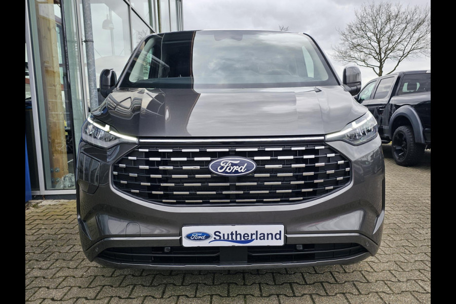 Ford Transit Custom Tourneo 340 2.5 PHEV L2H1 Titanium 233pk | 9pers | Vol Leder | Wegklapbare Trekhaak | Stuurverwarming | Prijs is incl. BTW BPM | Verlengde Fabrieksgarantie tot 05-2029