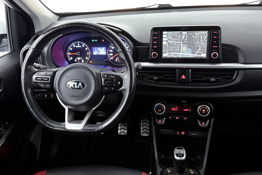 Kia Picanto 1.0 T-GDI GT-Line (NAVIGATIE, CARPLAY, CAMERA, CLIMA, STOEL-/STUURVERWARMING, LEDER, XENON)