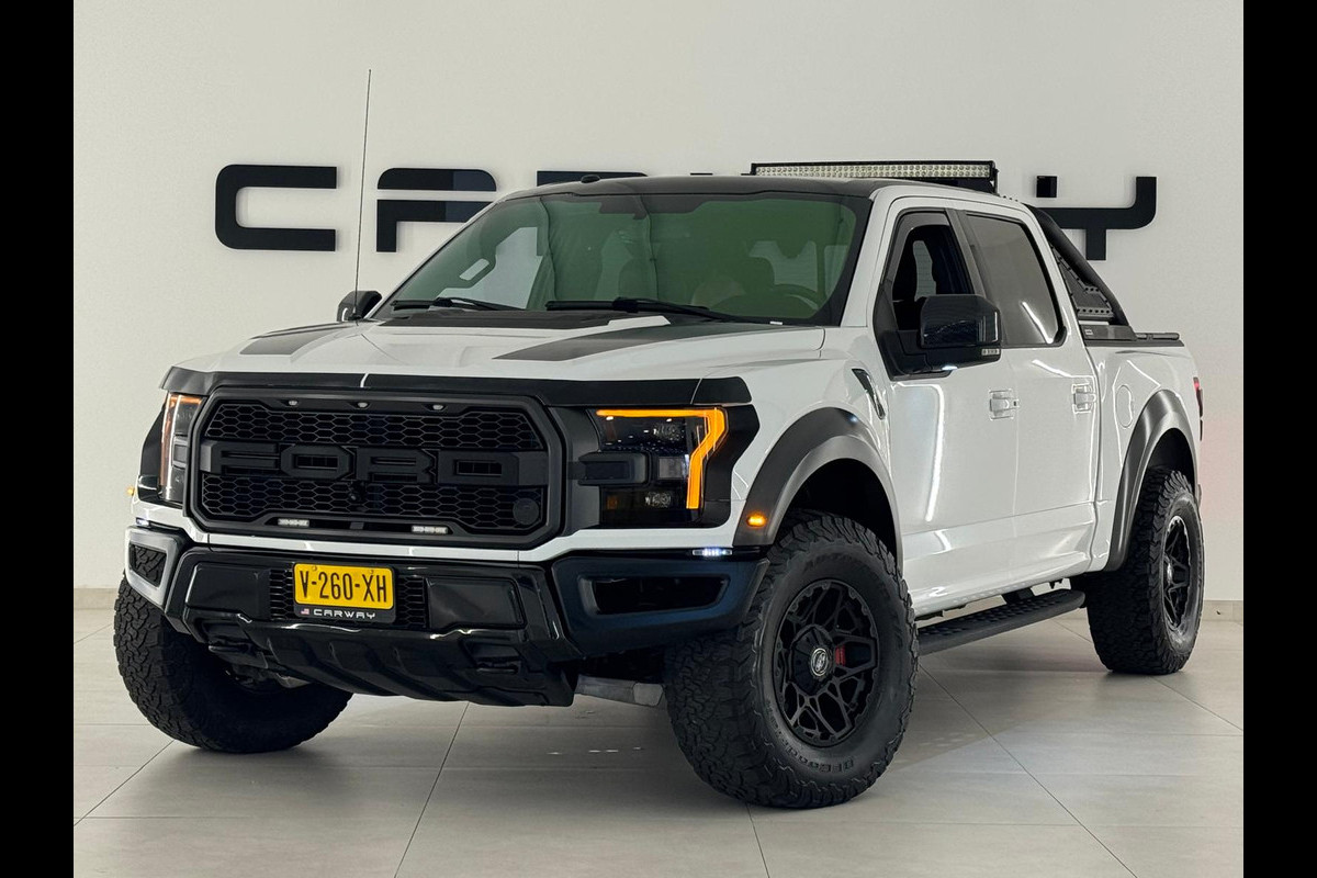 Ford USA Raptor 3.5 V6 Ecoboost SuperCrew F150 450pk NL-auto Lightbar Go Rhino Backflip Uitlaatklep
