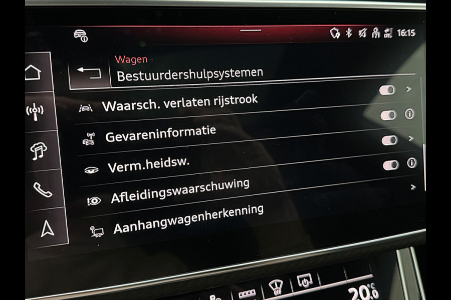 Audi Q8 60e 490pk Competition RS-Stoelen | 4WS Achteras Besturing | OLED | Laser | SQ8 Uitgevoerd | Massage | Ventilatie | Valcona Leder 23'' | Alcantara hemel | Head-Up | Soft-Close | Panodak | 2x Memory | Trekhaak | Keyless-Entry | Luchtvering | Nw.Pr. 155.000,= | Nieuw! 13km 2026 | Fabrieksgarantie | Direct rijden.