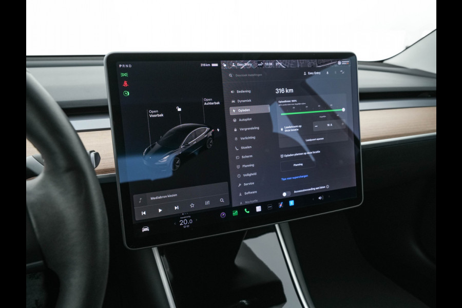 Tesla Model 3 Standard RWD Plus 60 kWh # !!! MULTIMEDIA DISPLAY DEFECT# [ 3-Fase-11kW ] {SOH-84%} (INCL-BTW) Aut. *PANO | AUTO-PILOT | LEATHER | KEYLESS | FULL-LED | MEMORY-PACK | SURROUND-VIEW | DAB | CARPLAY | DIGI-COCKPIT | LANE-ASSIST | COMFORT-SEATS | 18"ALU*