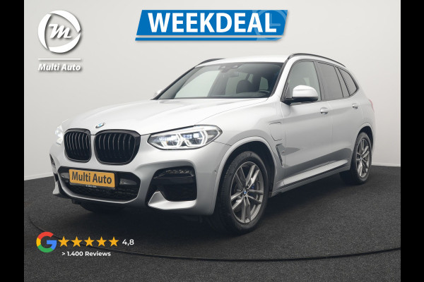 BMW X3 xDrive30e M Sport PHEV 293pk Dealer O.H. | Trekhaak Af Fabriek | Head Up | Camera | Sportstoelen Verwarmd | Apple Carplay | Keyless | Blis | Sfeerverlichting | Virtual | Navigatie | DAB | Plug In Hybrid