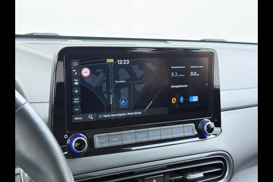 Hyundai Kona 1.6GDI HEV Hybride Premium Adap.Cruise Leder+Verwarming+Ventilatie Head-Up Display Camera Apple Carplay Android Auto Navi Ecc Pd Keyless Blind-Spot Lane Assist Achterbank+Stuur verwarming Krell®-Audio Isofix DAB Lmv 18" Dealeronderhouden 1e Eigenaar Origineel Nederlandse Auto