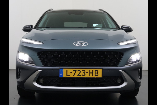Hyundai Kona 1.6GDI HEV Hybride Premium Adap.Cruise Leder+Verwarming+Ventilatie Head-Up Display Camera Apple Carplay Android Auto Navi Ecc Pd Keyless Blind-Spot Lane Assist Achterbank+Stuur verwarming Krell®-Audio Isofix DAB Lmv 18" Dealeronderhouden 1e Eigenaar Origineel Nederlandse Auto