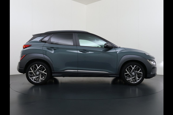 Hyundai Kona 1.6GDI HEV Hybride Premium Adap.Cruise Leder+Verwarming+Ventilatie Head-Up Display Camera Apple Carplay Android Auto Navi Ecc Pd Keyless Blind-Spot Lane Assist Achterbank+Stuur verwarming Krell®-Audio Isofix DAB Lmv 18" Dealeronderhouden 1e Eigenaar Origineel Nederlandse Auto