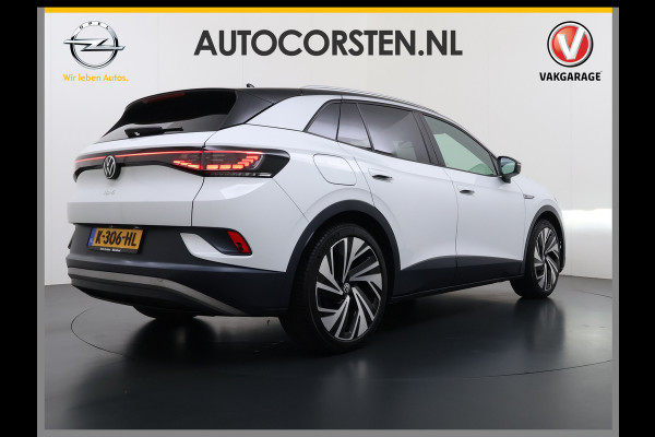 Volkswagen ID.4 Max 82kWh Warmtepomp Panoramadak Ergo-Comfort Stoelen+Memory Adap.Cruise Navi 3-Zone Ecc 360°Camera Apple Carplay Android Auto P Lmv 21" Stoel+Stuurverwarming Elek.Achterklep Privacy Glas Matrix Led Isofix DAB Origineel Nederlandse Auto Dealeronderhouden
