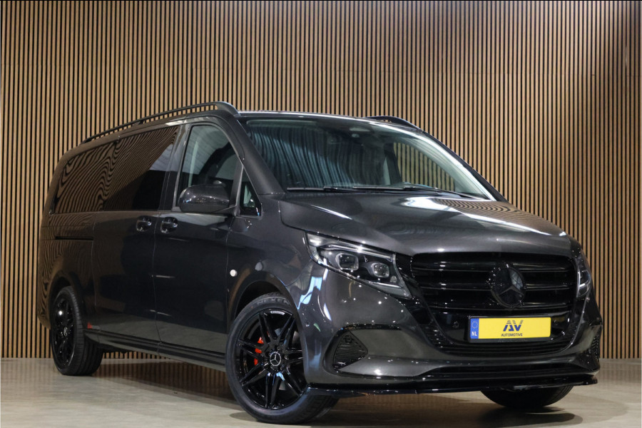Mercedes-Benz Vito 119 CDI DC L3 XL | AMG | L+R Schuifdeur | Dubbel cabine | Navigatie | CarPlay | Camera | Lederen bekleding | Stoelverwarming | 2500 kg trekgewicht | Trekhaak | Multibeam Led | PDC V+A