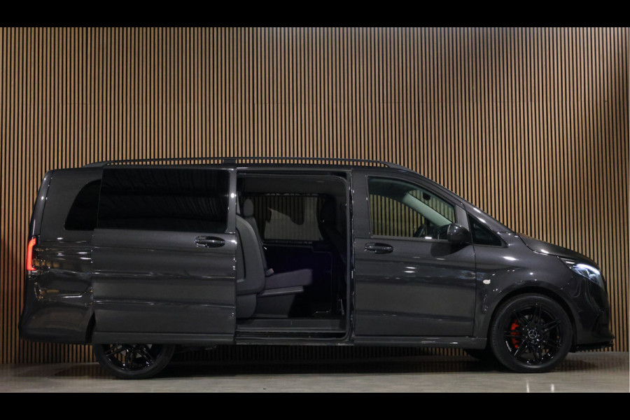 Mercedes-Benz Vito 119 CDI DC L3 XL | AMG | L+R Schuifdeur | Dubbel cabine | Navigatie | CarPlay | Camera | Lederen bekleding | Stoelverwarming | 2500 kg trekgewicht | Trekhaak | Multibeam Led | PDC V+A