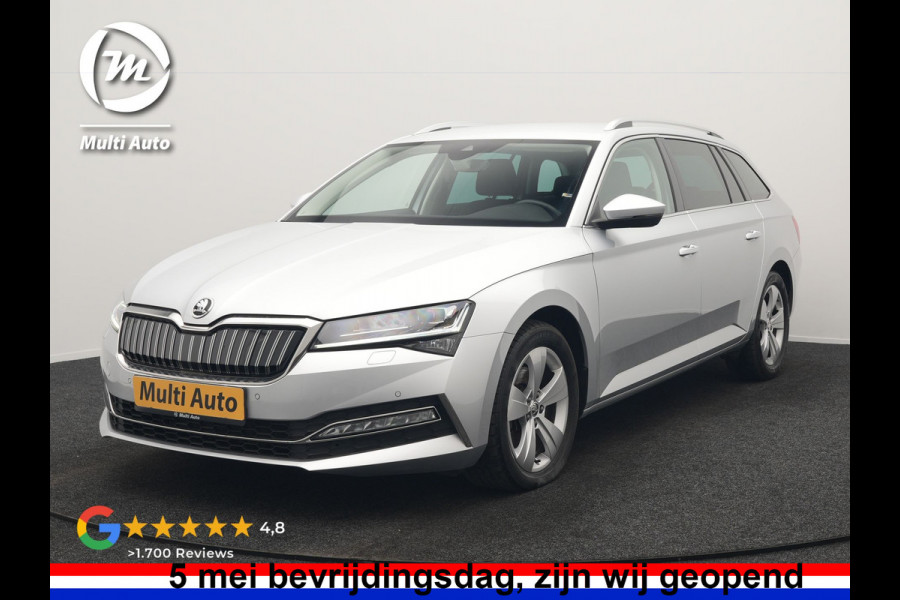 Škoda Superb Combi 1.4 TSI iV Business Edition PHEV 218pk Dealer O.H. | Adaptive Cruise | Camera | Voorstoelen Verwarmd | Apple Carplay | Crystal LED | Navigatie | Virtual Cockpit | DAB |