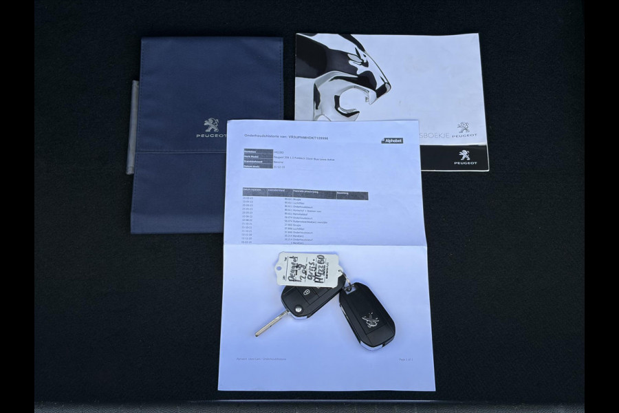 Peugeot 208 1.2 PureTech Blue Lease Active 2e Eigenaar,Navi,D-riem vv 07-2025,Pdc,Clima,Cruise,Rijstrooksensor,N.A.P,Bj 12-2019,Apk tot 08-2027