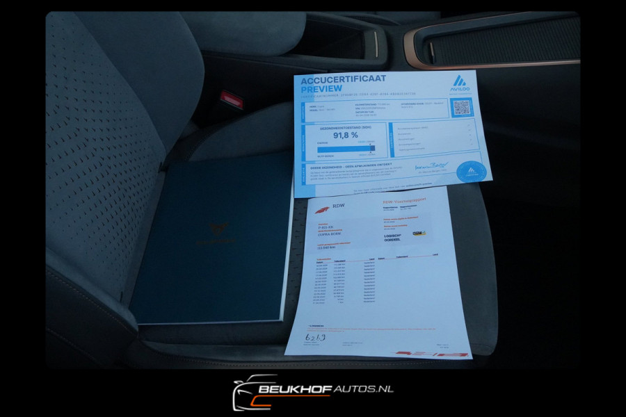 CUPRA Born Copper Edition 62 kWh Pano Alcantara Cam Soh91.8%