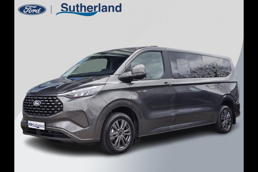 Ford Transit Custom Tourneo 340 2.5 PHEV L2H1 Titanium 233pk | 9pers | Vol Leder | Wegklapbare Trekhaak | Stuurverwarming | Prijs is incl. BTW BPM | Verlengde Fabrieksgarantie tot 05-2029