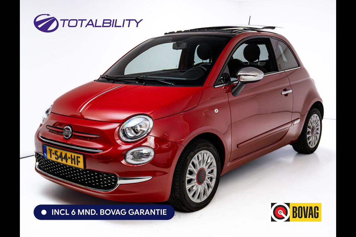 Fiat 500 1.0 Hybrid RED | Electrisch Schuif/kanteldak | U-conn navi touch 7 | Navigatie | Airco | Cruise control | DAB