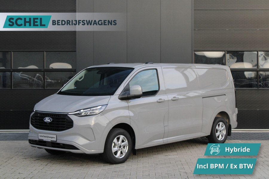 Ford Transit Custom 320 2.5 PHEV L2H1 Limited 232pk - 2x Schuifdeur - Trekhaak - Stoel/Stuurverwarming - Keyless - Rijklaar