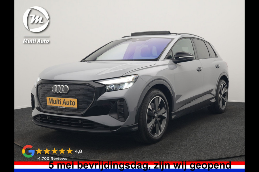 Audi Q4 e-tron 45 Quattro Edition 77 kWh 265pk Dealer O.H. | Panodak | Sonos Audio | Sfeerverlichting | Lederen Sportstoelen Verwarmd | Apple Carplay | Navigatie | DAB | 20"L.M |