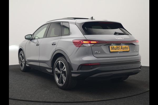 Audi Q4 e-tron 45 Quattro Edition 77 kWh 265pk Dealer O.H. | Panodak | Sonos Audio | Sfeerverlichting | Lederen Sportstoelen Verwarmd | Apple Carplay | Navigatie | DAB | 20"L.M |