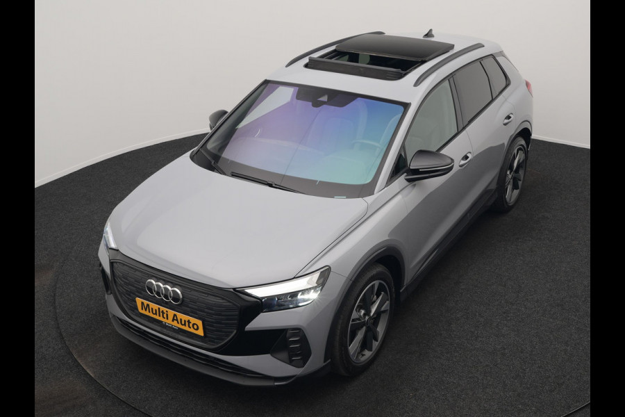 Audi Q4 e-tron 45 Quattro Edition 77 kWh 265pk Dealer O.H. | Panodak | Sonos Audio | Sfeerverlichting | Lederen Sportstoelen Verwarmd | Apple Carplay | Navigatie | DAB | 20"L.M |