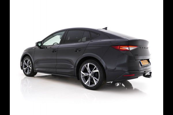 Škoda Enyaq Coupé 85 Sportline [ 3-Fase ] {SOH-95%} (INCL.BTW) *PANO | ADAPTIVE-CRUISE | LEATHER-ALCANTARA | FULL-LED | BLINDSPOT | HEATED-SPORTSEATS | CAMERA | KEYLESS | PRIVACY-GLASS | SHIFT-PADLLES | TOWBAR | 20''ALU*