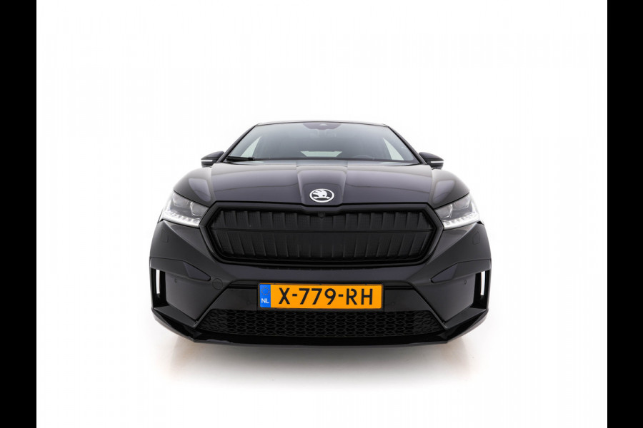 Škoda Enyaq Coupé 85 Sportline [ 3-Fase ] {SOH-95%} (INCL.BTW) *PANO | ADAPTIVE-CRUISE | LEATHER-ALCANTARA | FULL-LED | BLINDSPOT | HEATED-SPORTSEATS | CAMERA | KEYLESS | PRIVACY-GLASS | SHIFT-PADLLES | TOWBAR | 20''ALU*