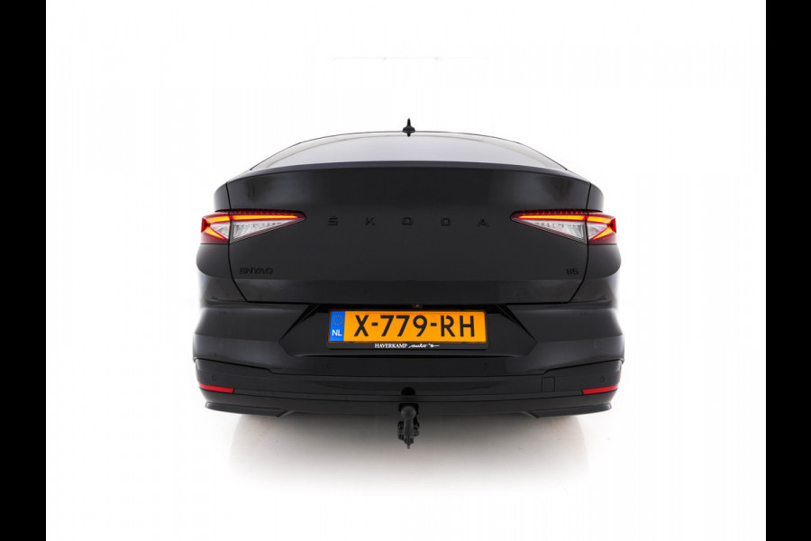 Škoda Enyaq Coupé 85 Sportline [ 3-Fase ] {SOH-95%} (INCL.BTW) *PANO | ADAPTIVE-CRUISE | LEATHER-ALCANTARA | FULL-LED | BLINDSPOT | HEATED-SPORTSEATS | CAMERA | KEYLESS | PRIVACY-GLASS | SHIFT-PADLLES | TOWBAR | 20''ALU*