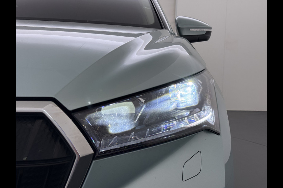 Škoda ENYAQ iV 60 Panoramadak Warmtepomp Trekhaak SOH 93% Elek.Stoel+Memory Navi 3-Zone Ecc 360°Camera Adap.Cruise Apple Carplay Android Auto Stoel+Stuurverwarming Lmv P Assist Keyless advanced Led Matrix Klimaat Plus Origineel Nederlandse Auto 1.000KG Trekgewicht