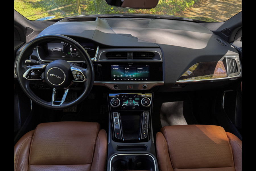 Jaguar I-PACE EV400 HSE 90 kWh - SOH 99,8%!! Leder, stuurverw. Elek. verstelb. verw. en verk. voorstoelen, airco, Navi!