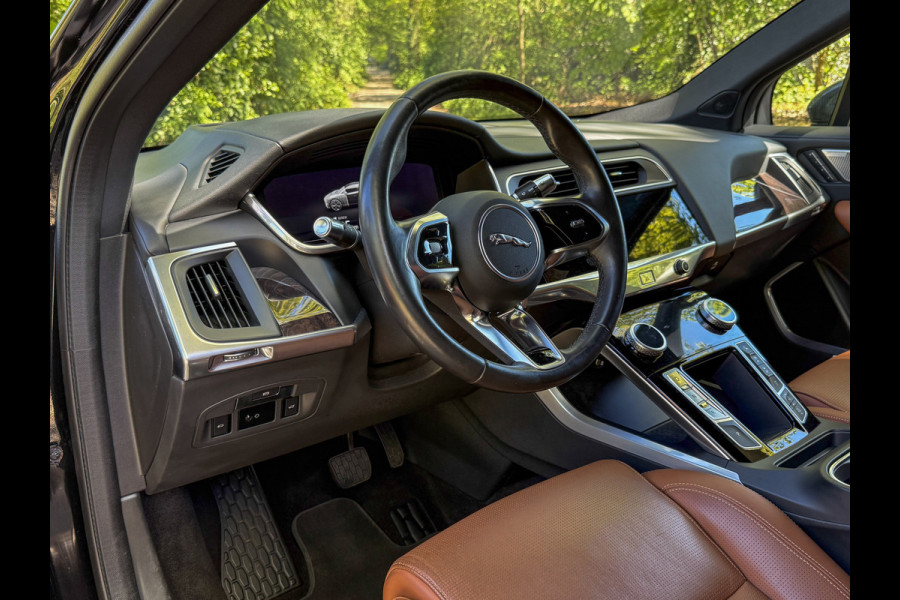 Jaguar I-PACE EV400 HSE 90 kWh - SOH 99,8%!! Leder, stuurverw. Elek. verstelb. verw. en verk. voorstoelen, airco, Navi!