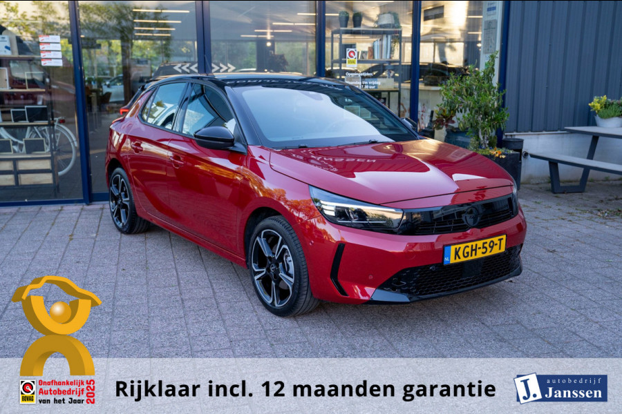 Opel Corsa 1.2 Turbo Hybrid GS|Prijs rijklaar incl. 12 mnd garantie| PDC Camera DAB Carplay/Android auto LMV