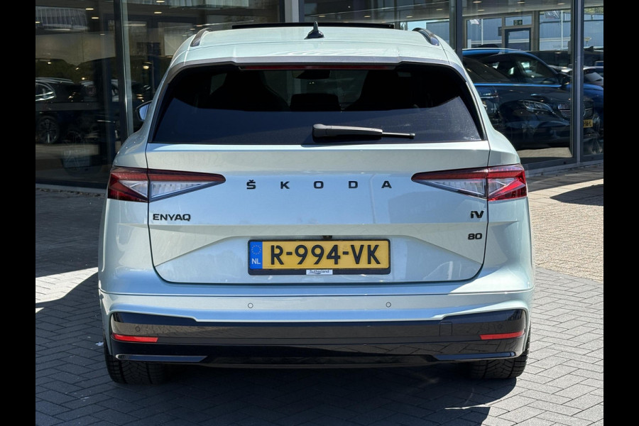 Škoda ENYAQ iV 80 Sportline | Panoramadak | Wegklapbare Trekhaak | Achteruitrijcamera | 21 Inch |