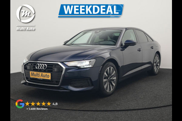 Audi A6 Limousine 50 TFSI e Quattro Proline PHEV 300pk Dealer O.H | Trekhaak af Fabriek | Adaptive Cruise | Lederen Comfortzetels Memory | Head Up | Camera | Park Assist | BLIS | Apple Carplay |  Plug In Hybrid