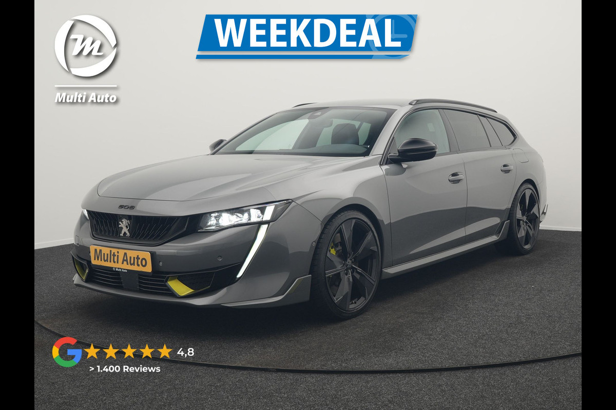Peugeot 508 SW PSE 360pk PHEV Dealer O.H | Adaptive Cruise | 360 Camera | Alcantara Sportstoelen Massage & Memory | Nachtzicht |  Focal Sound | 20"L.M | Keyless | BLIS | Apple Carplay | Plug In Hybrid
