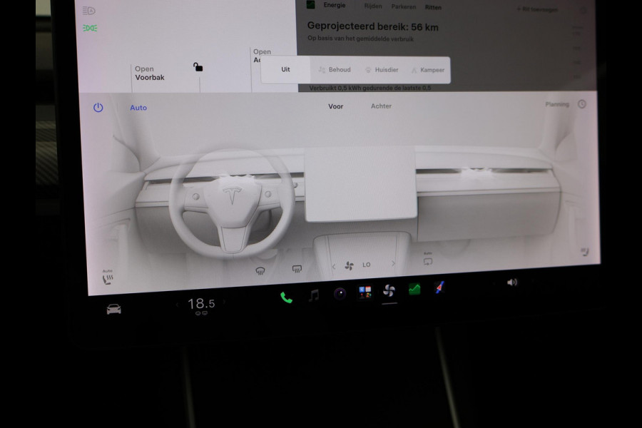 Tesla Model 3 LONG RANGE AWD 75 kWh + CARBON DASHBOARDINLEG | ZWART LEDER | STOELVERW. V+A