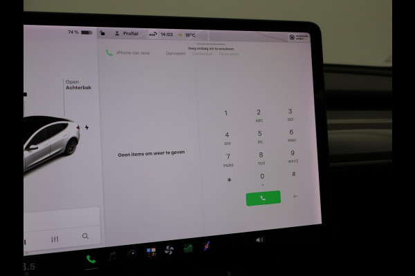 Tesla Model 3 LONG RANGE AWD 75 kWh + CARBON DASHBOARDINLEG | ZWART LEDER | STOELVERW. V+A