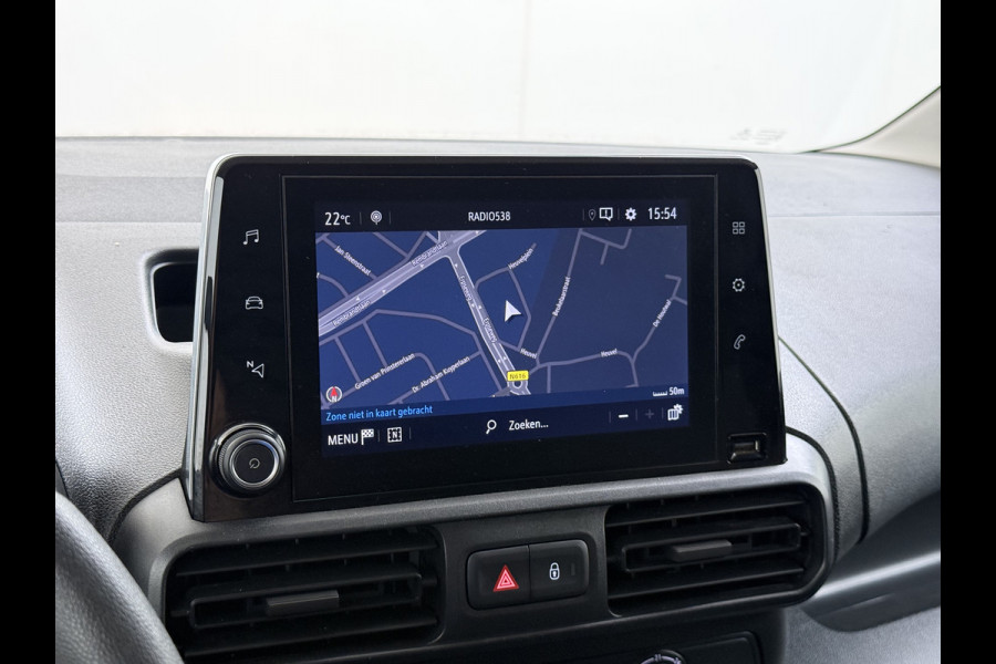 Opel Combo 1.5D L1H1 Navi Dab AppleCarplay AndroidAuto CruiseControl Airco SchuifdeurRechts Pdc Boordcomputer Elek.Ramen/Spiegels Usb Stuurbekrachtiging Mistlampen