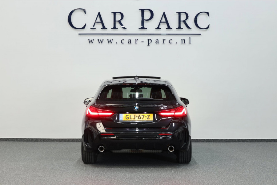 BMW 1-serie 120i M-SPORT 178+PK LED+XENON/HUD/VIRTUAL/SFEER/PANORAMADAK/HALF LEDER+S.VERWARMING/LMV/CRUISE/ECC/12 MDN GARANTIE!